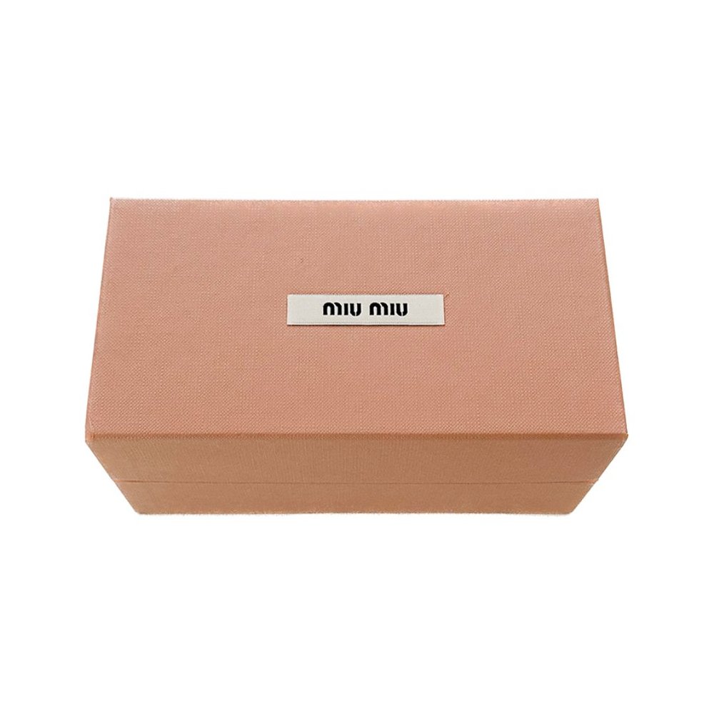 MIU MIU 58mm Irregular Sunglasses - Dark Grey Flash Silver - Authentic - New - Picture 3 of 4